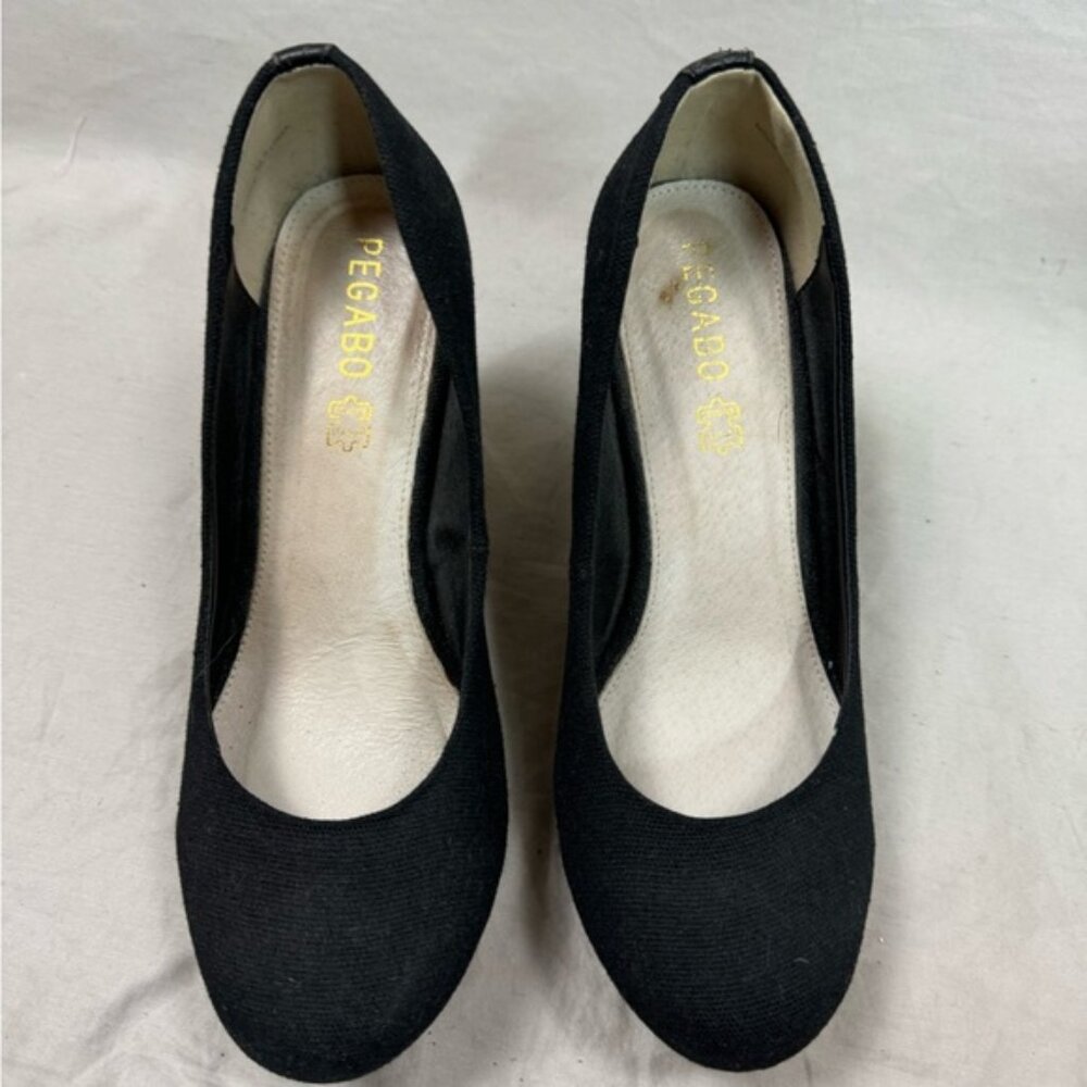 Cork Wedge Shoe Black